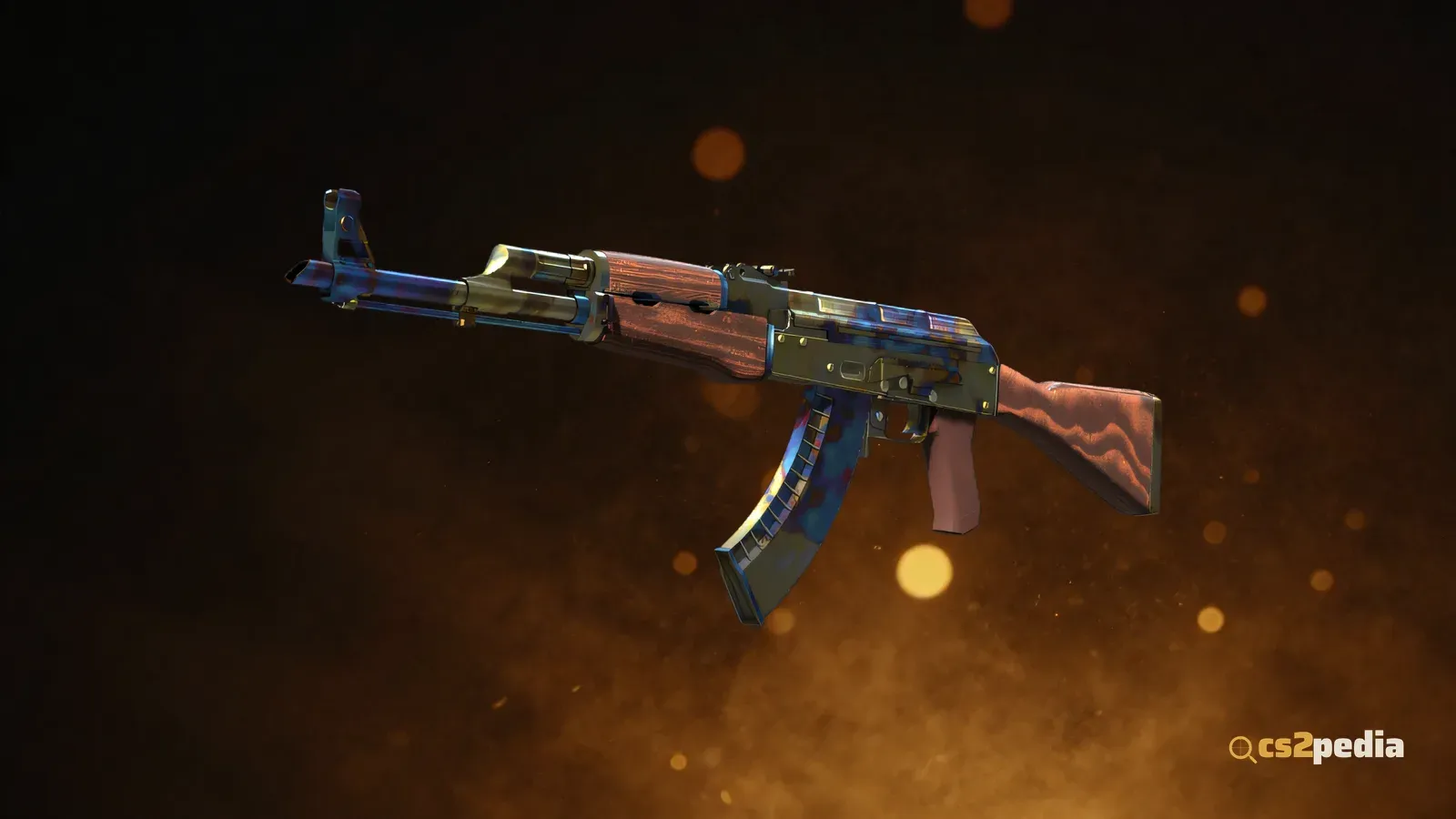 AK-47 | Case Hardened — branded showcase render