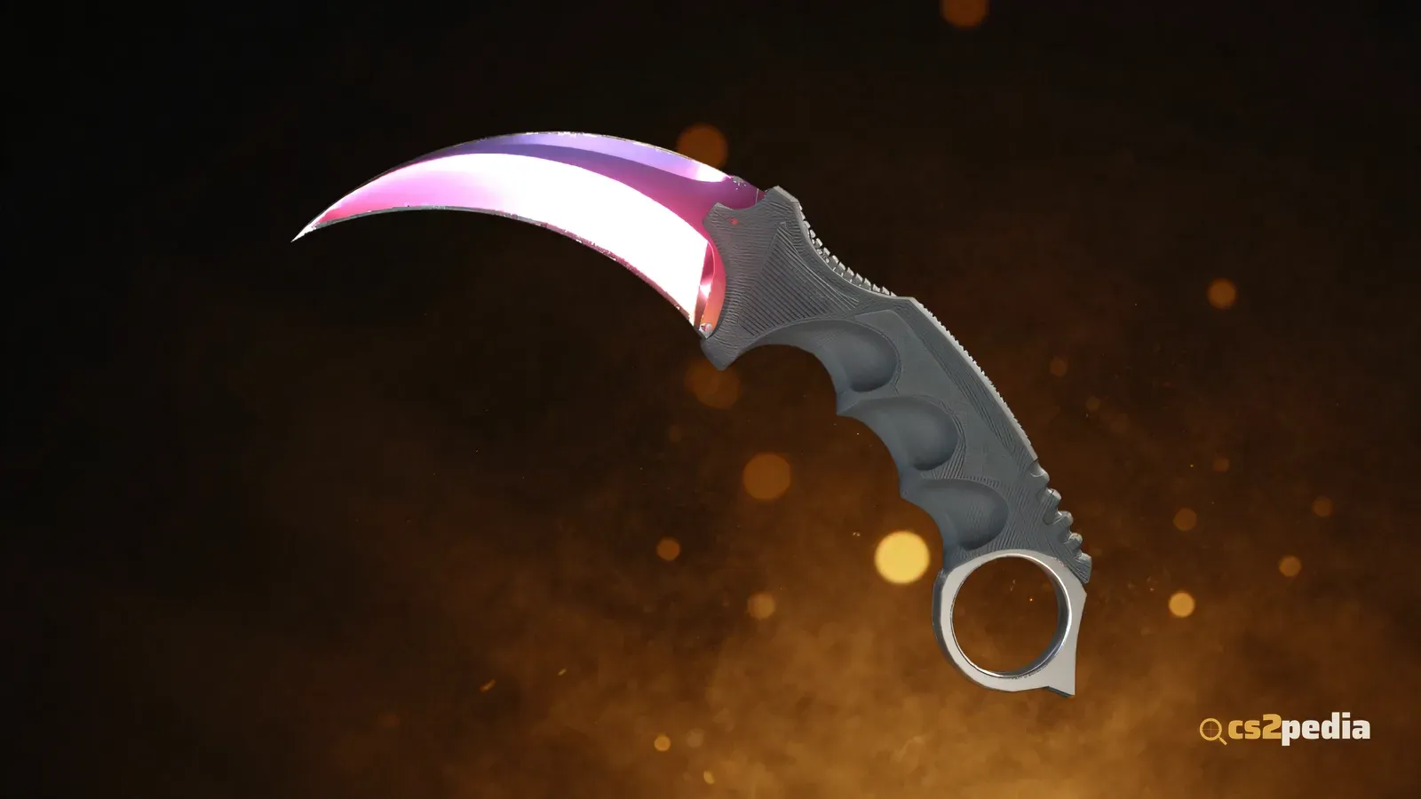 Karambit | Fade — branded showcase render